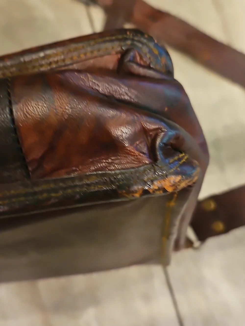 Leather Messenger Bag